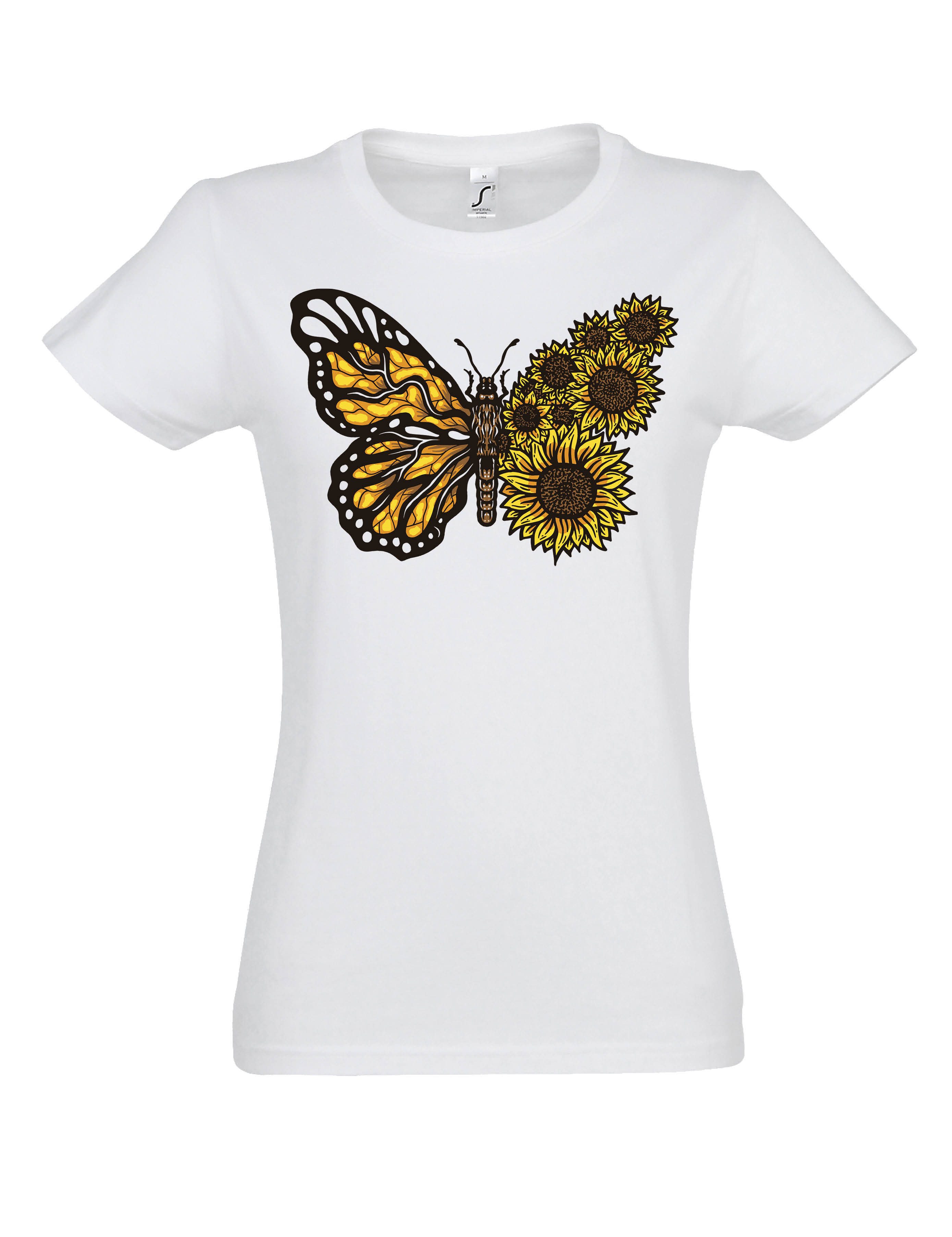 Youth Designz Print-Shirt "Sunflower Schmetterling" Damen günstig online kaufen