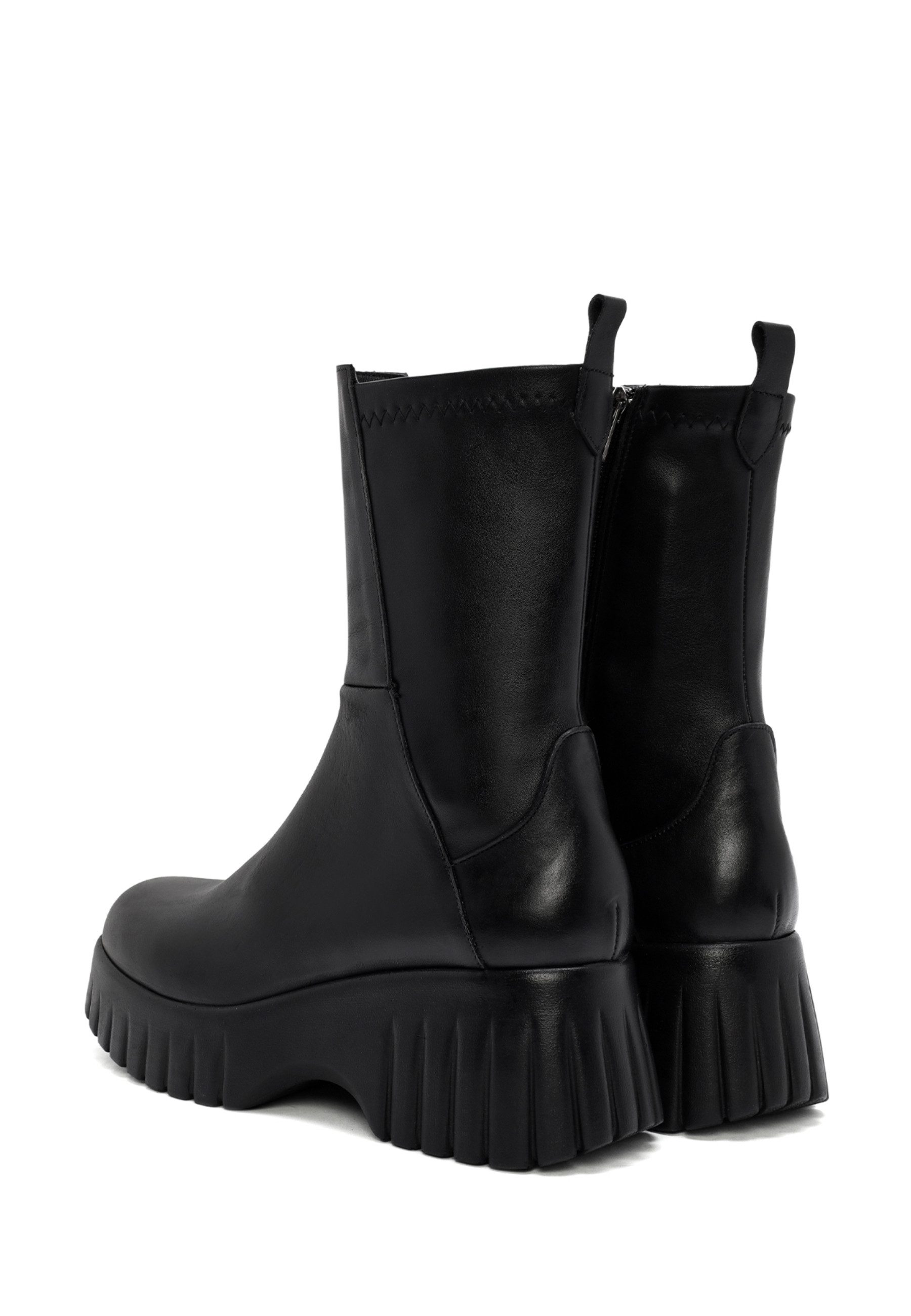 Derimod Stiefeletten aus Leder Ankleboots Reißverschluss, Textilfutter, EVA Sohle, Absatz 5 cm