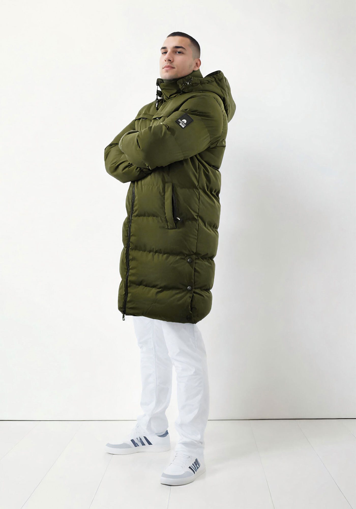 Arctic Seven Winterjacke ASNorwiig mit warmem Teddyfell und abnehmbarer Kapuze – Bild 2 von 5