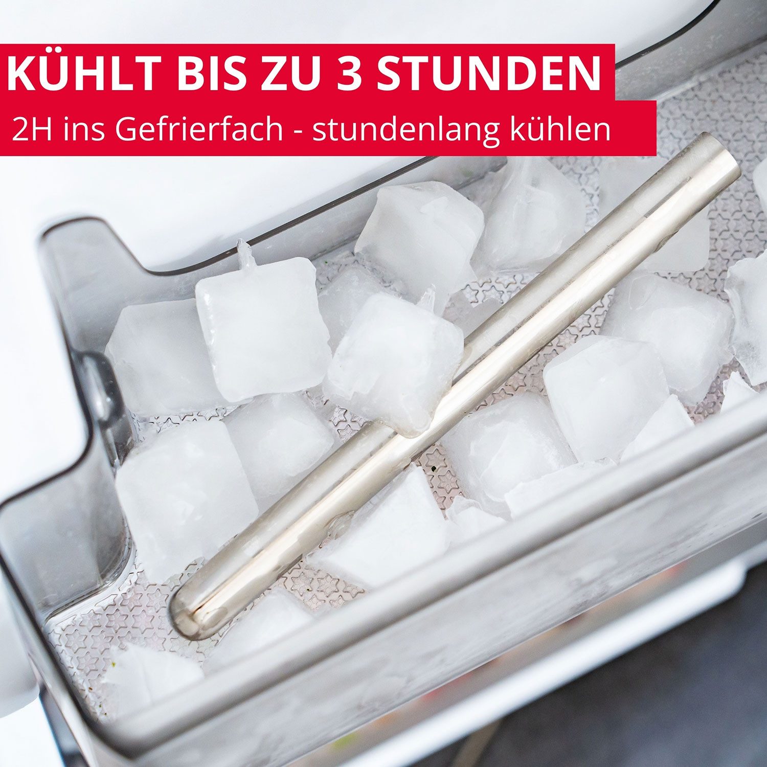 WESTMARK Kühlmanschette / Weinkühlstab mit Ausgießer Simono – Mühelose Kühlung für bis zu 3