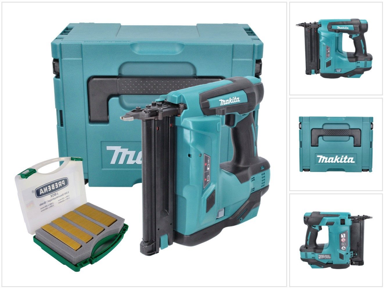 Makita Stauchkopfnagler DBN 500 ZJ Akku 18 V 15-50 mm + Makpac