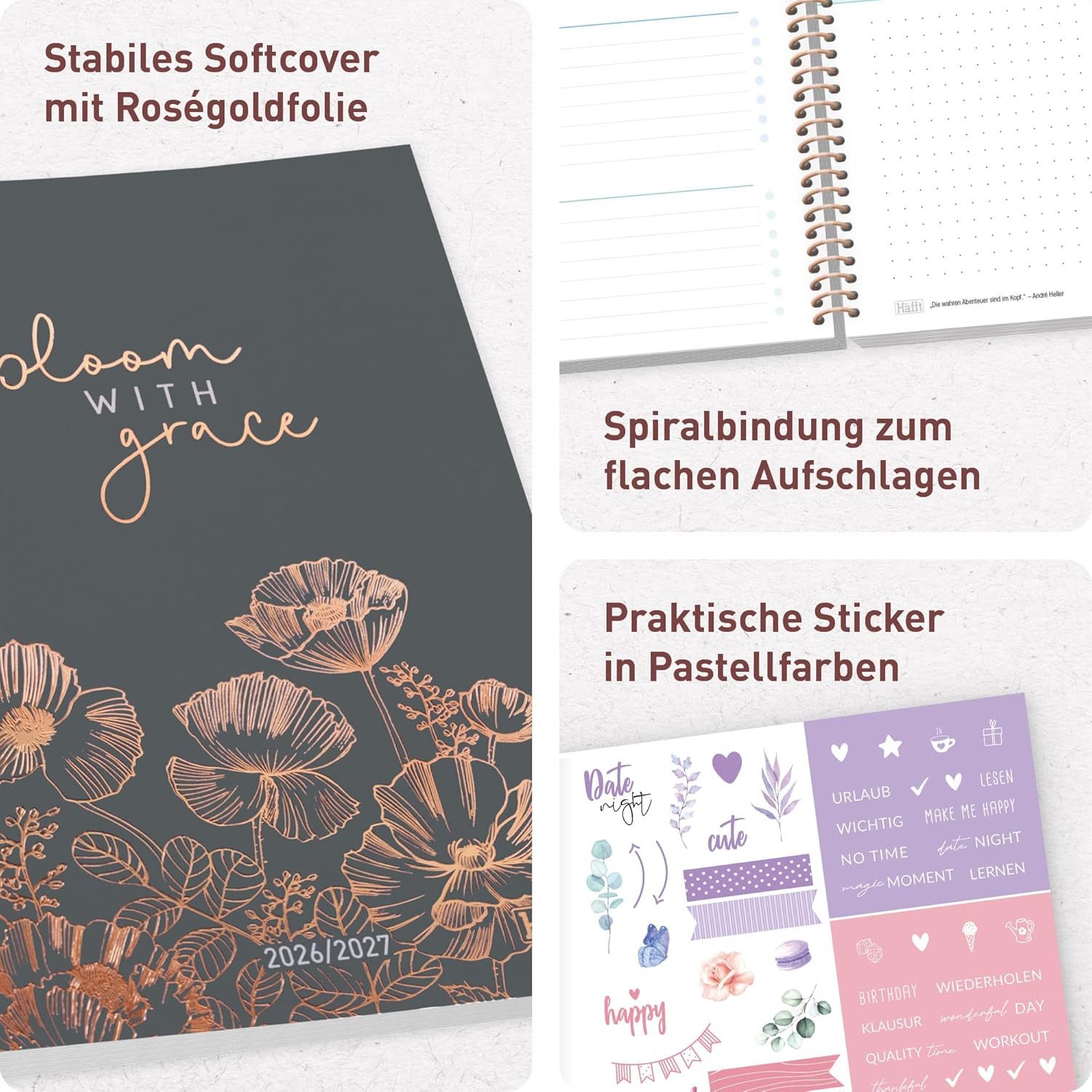 Häfft Schülerkalender College-Timer 2026/2027 / A5