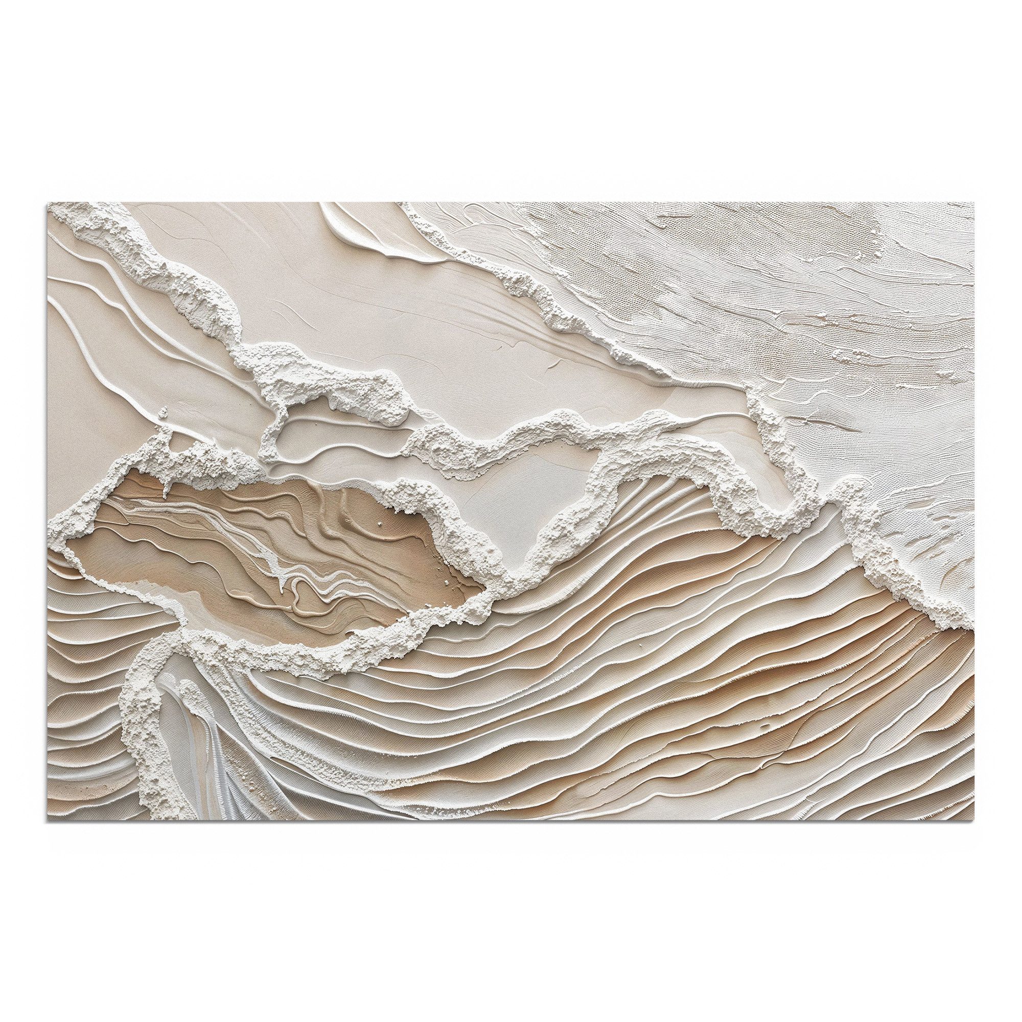 DEQORI Metallbild 'Sandwellenzauber', Alu Dibond Bild Aluminium Aluverbundp günstig online kaufen