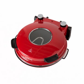 Elektronik SCHÄFER Pizzaofen Pizzamaker 32cm Pizzaofen 1200W Keramiksteinplatte