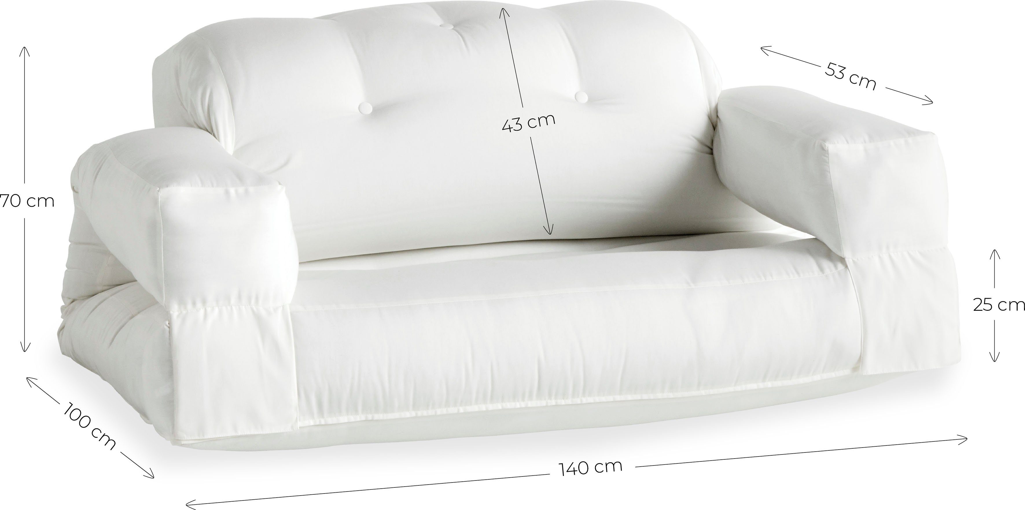 weiß Hippo, Loungesofa Karup Design OUT