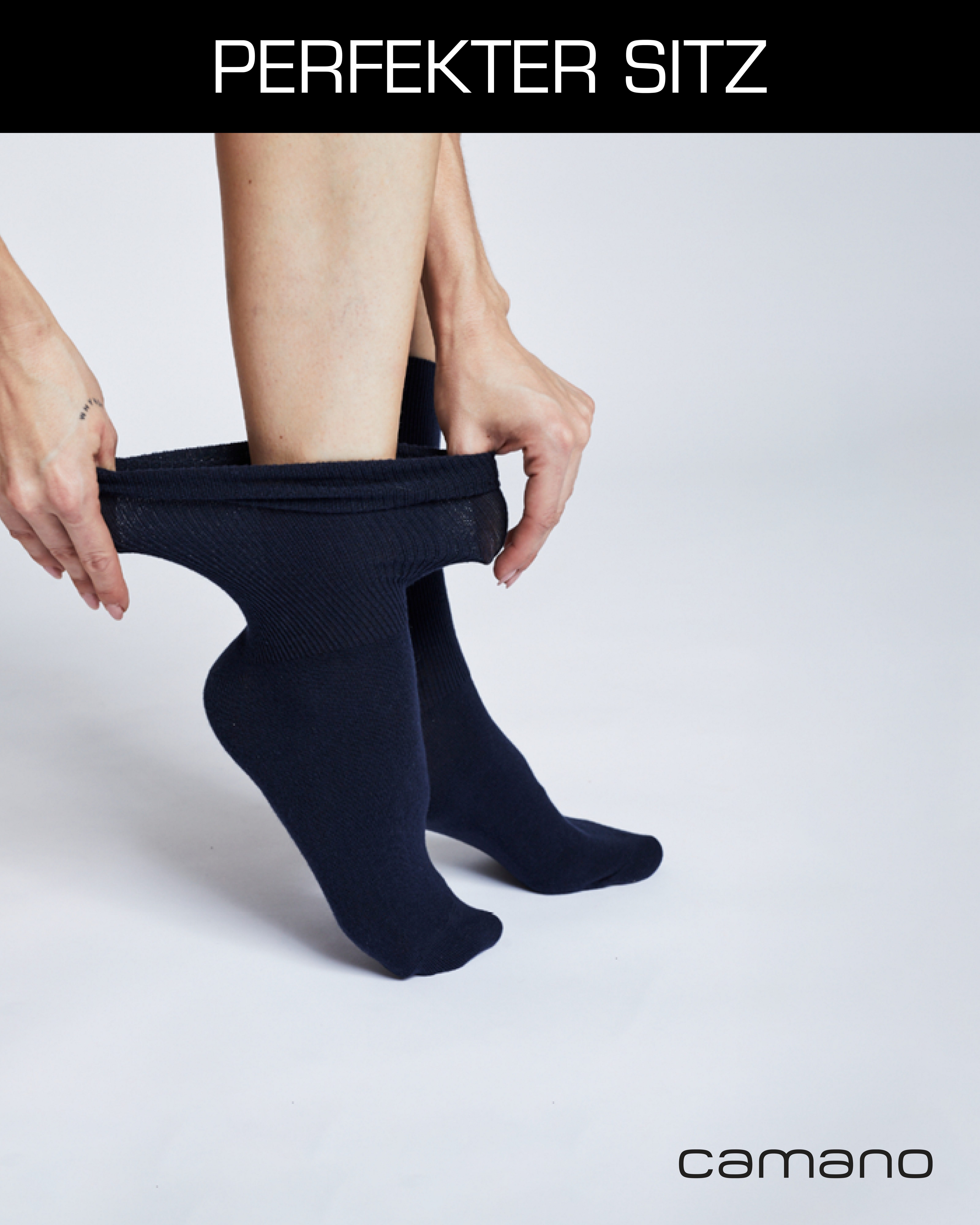 Camano Socken comfort (4-Paar, 4 Paar) superweiche Bündchen, venenfreundliche Socken
