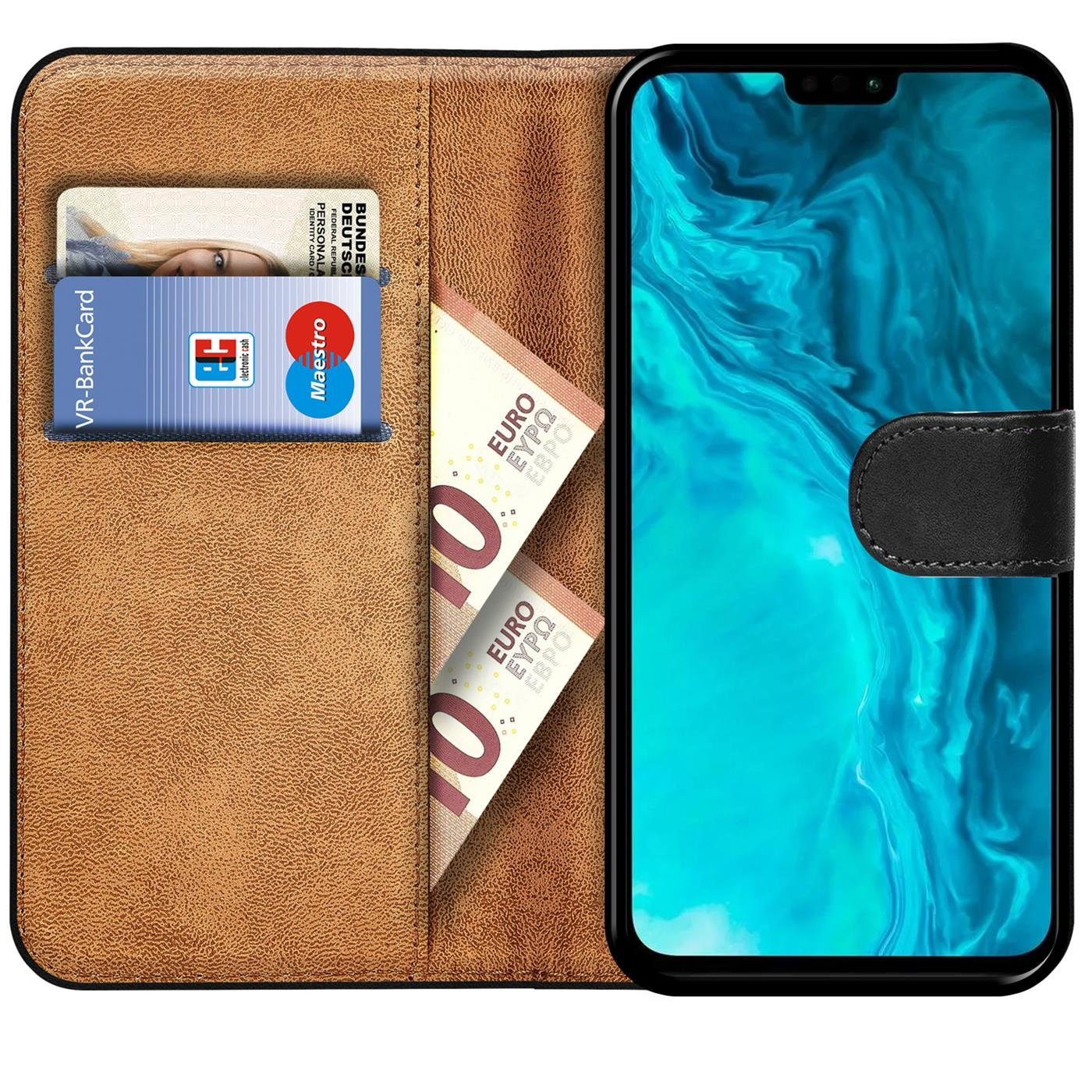 CoolGadget Handyhülle Wallet Klapp Tasche Book Case für Honor 9X Lite 6,5 Zoll, Hülle Klapphülle Flip Cover Etui Schutzhülle