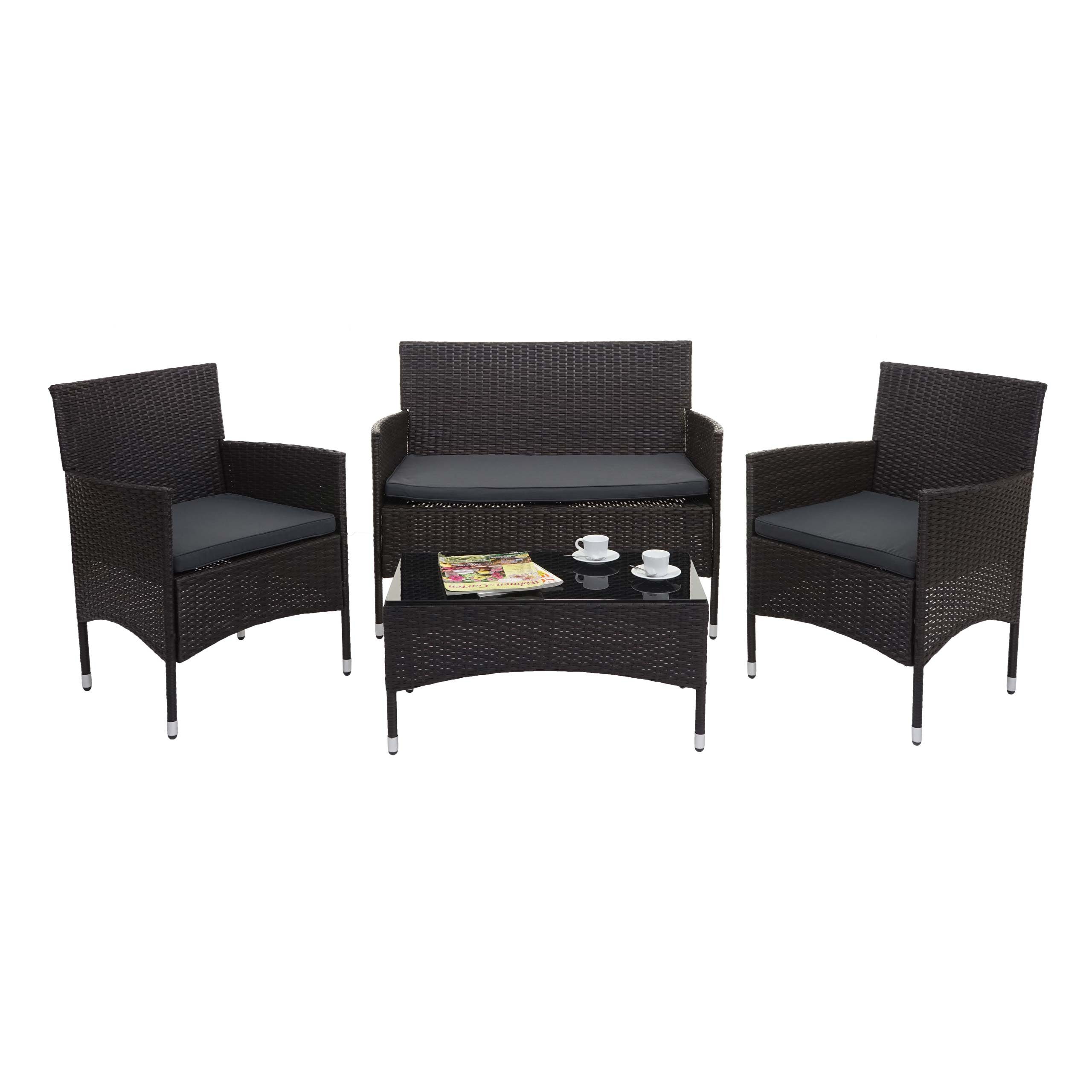 MCW Polstergarnitur MCW-F55, (4-tlg), 4 Sitzplätze, Sitzpolster-Bezüge mit Reißverschluss, wasserabweisend