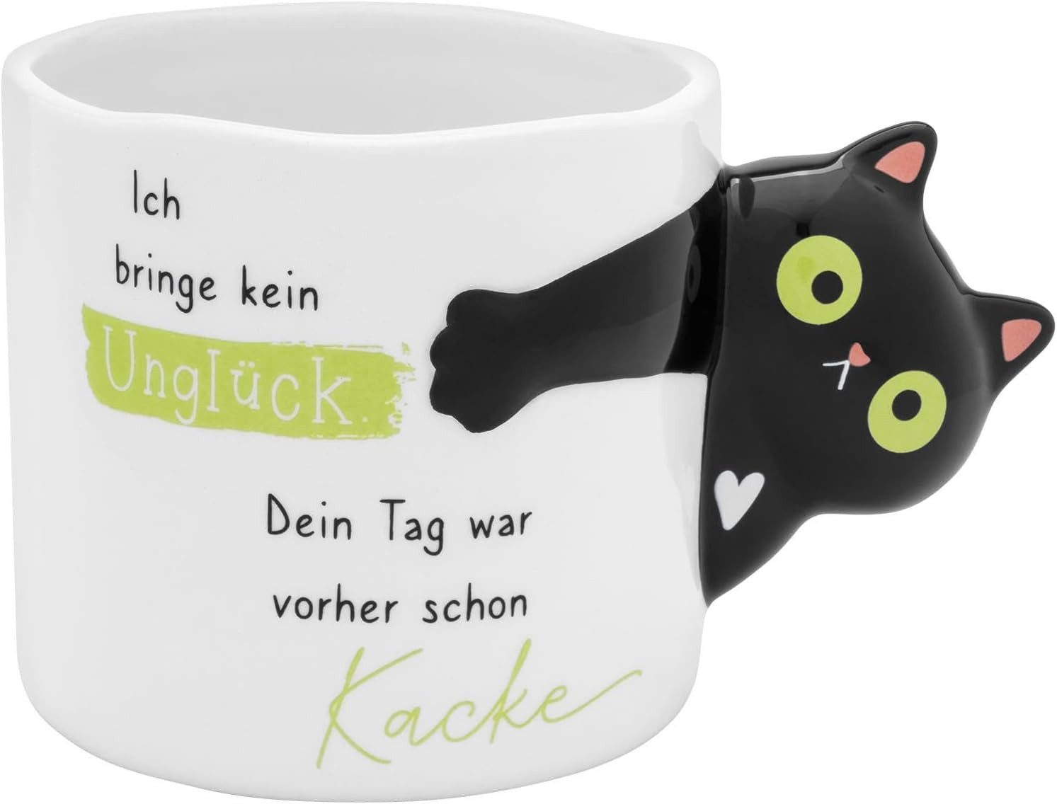 Sheepworld Tasse Tasse Becher Tee Kaffeetasse 47cl Geschenk Sheepworld KATZE figürlich, Dolomite