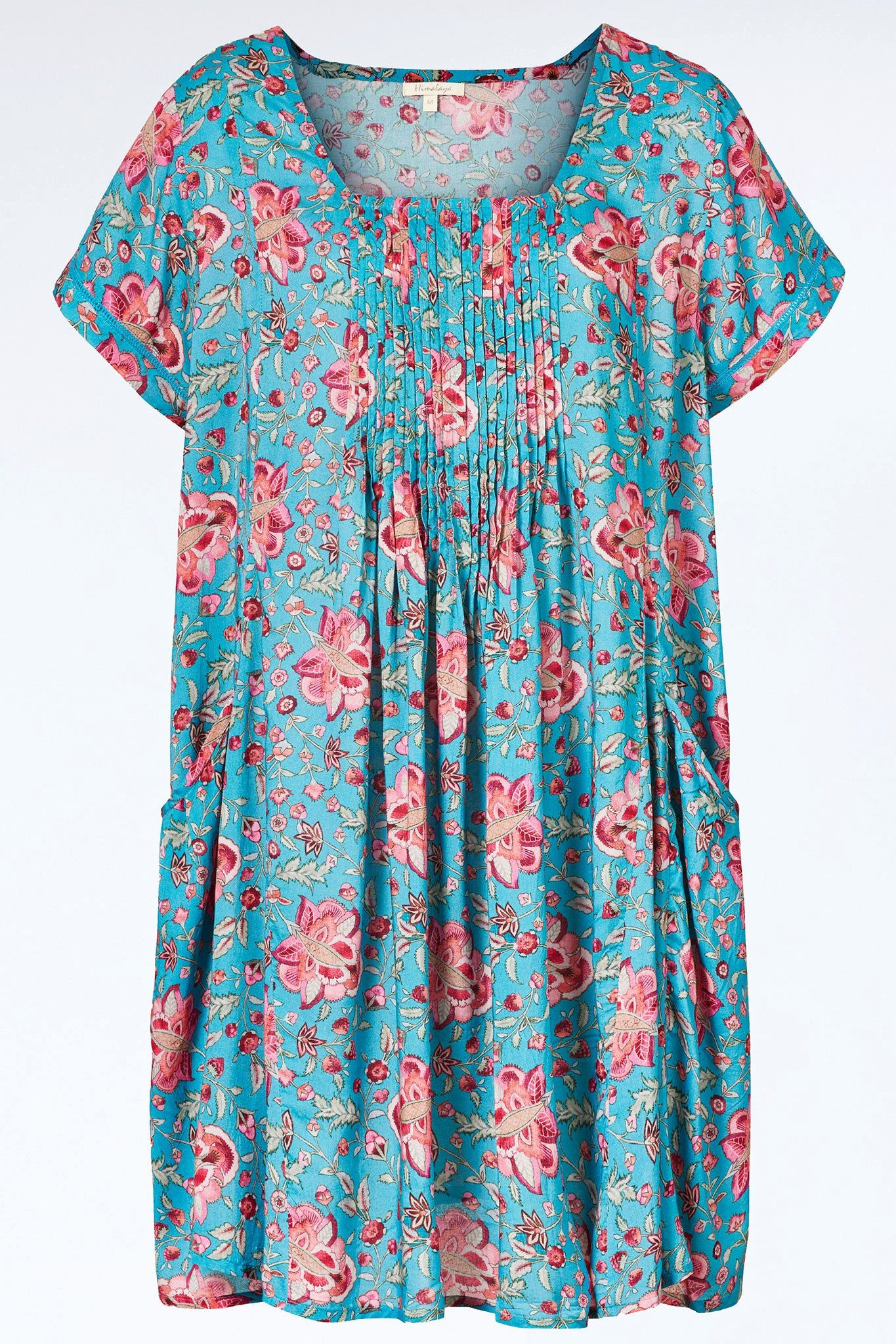 Himalaya Clothing Tunika Edles Kleid Damen mit stilvollem Blütenmuster in l günstig online kaufen