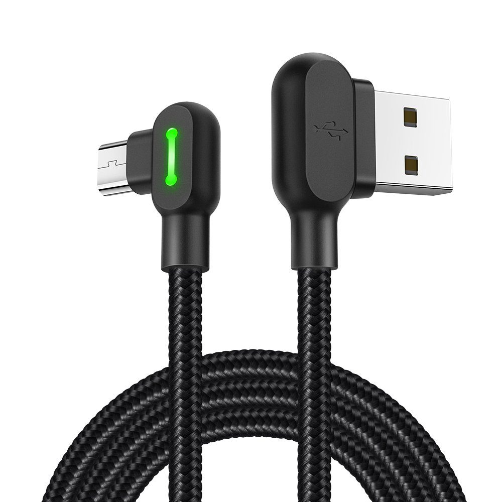 mcdodo LED 90 Grad Micro-USB M Ladekabel Winkel USB Kabel USB-Kabel, Standard-USB, USB Micro-B (50 cm)