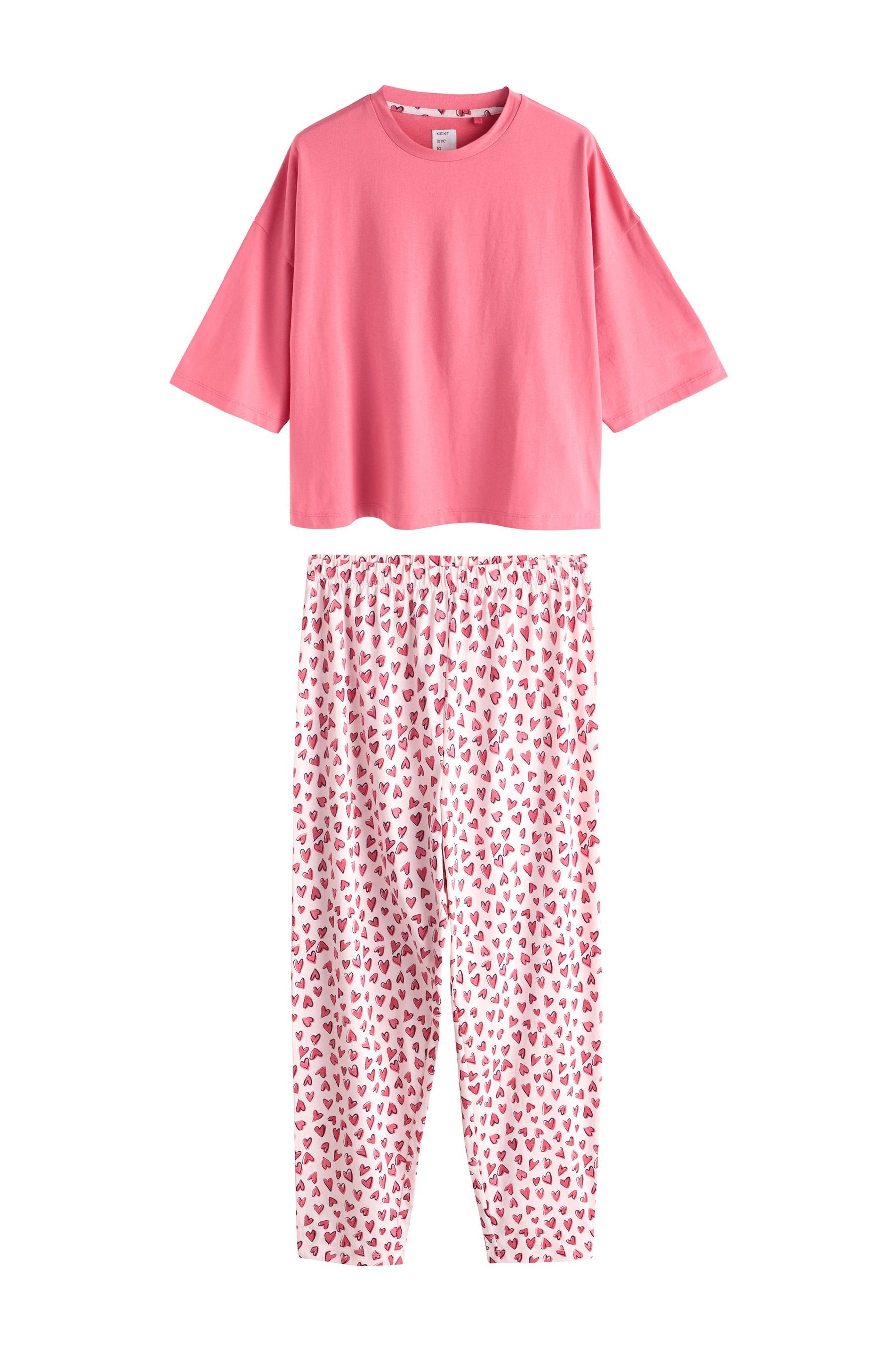 Next Pyjama Kurzarm-Schlafanzug aus 100 % Baumwolle (2 tlg)