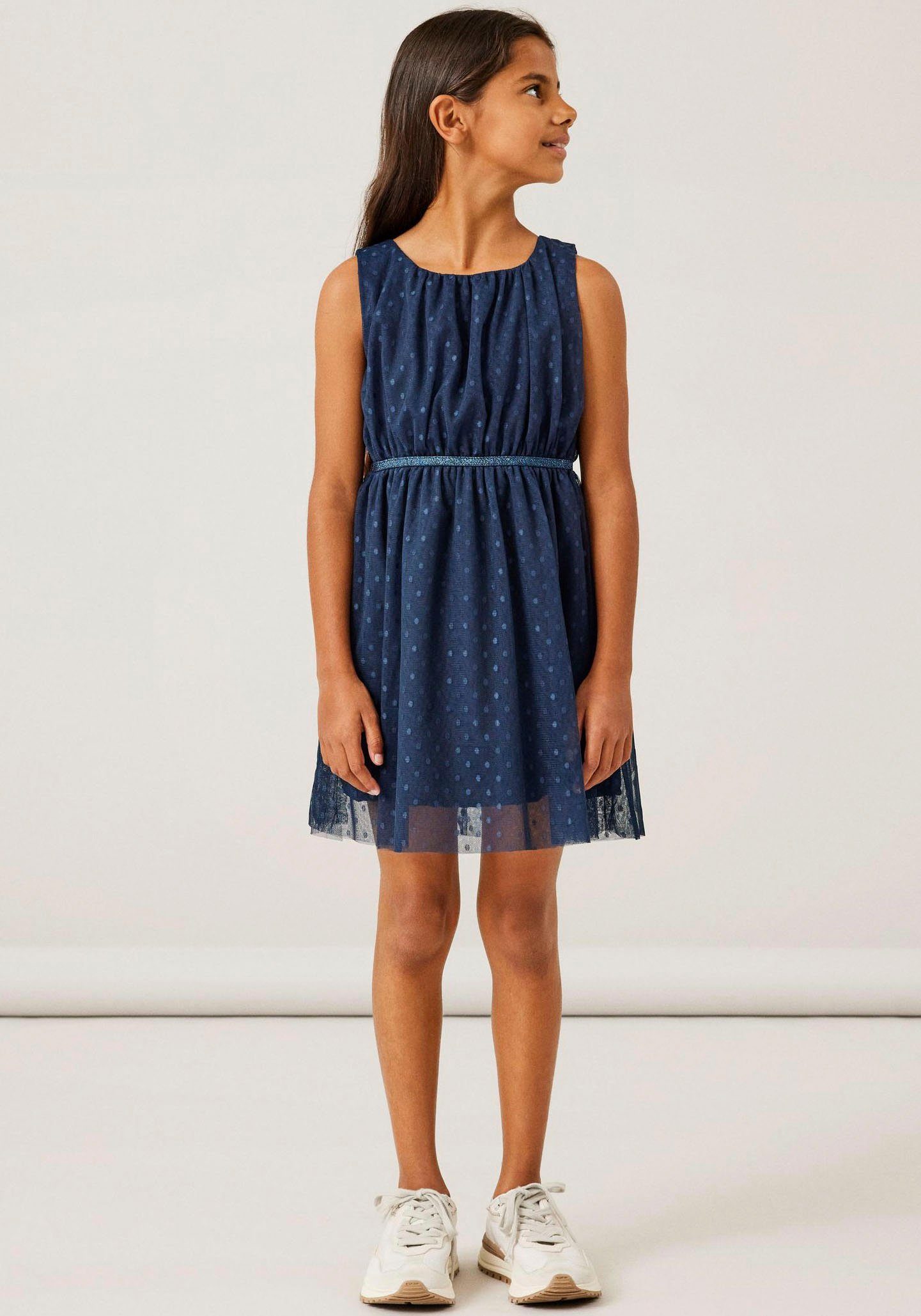 Name It Tüllkleid NKFVABOSS SPENCER Kunstfaser, elastische Taille mit Glitzereffekt