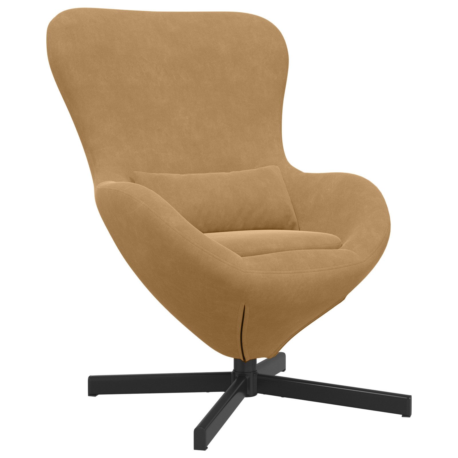 vidaXL Sessel Ei-Stuhl Braun Samt (1-St) günstig online kaufen