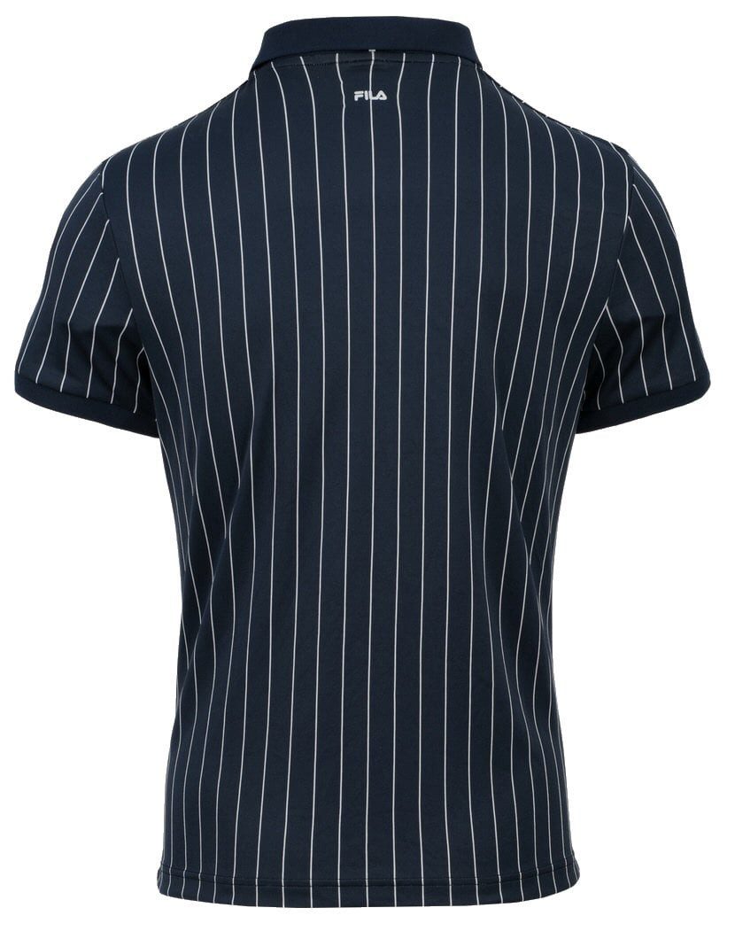 Fila Poloshirt Stripes (100% Polyester) navyblau/weiss Herren günstig online kaufen