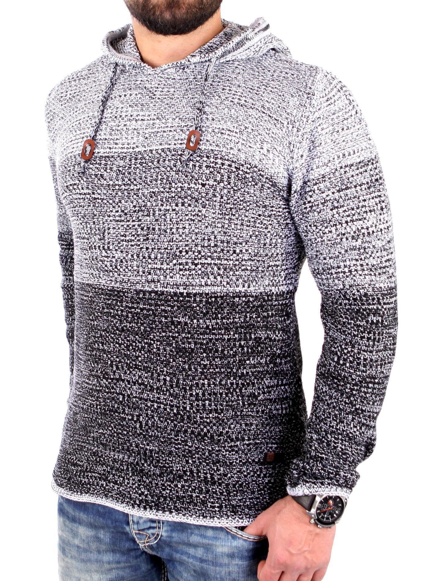 Reslad Strickpullover Reslad Strickpullover Herren Colorblock günstig online kaufen