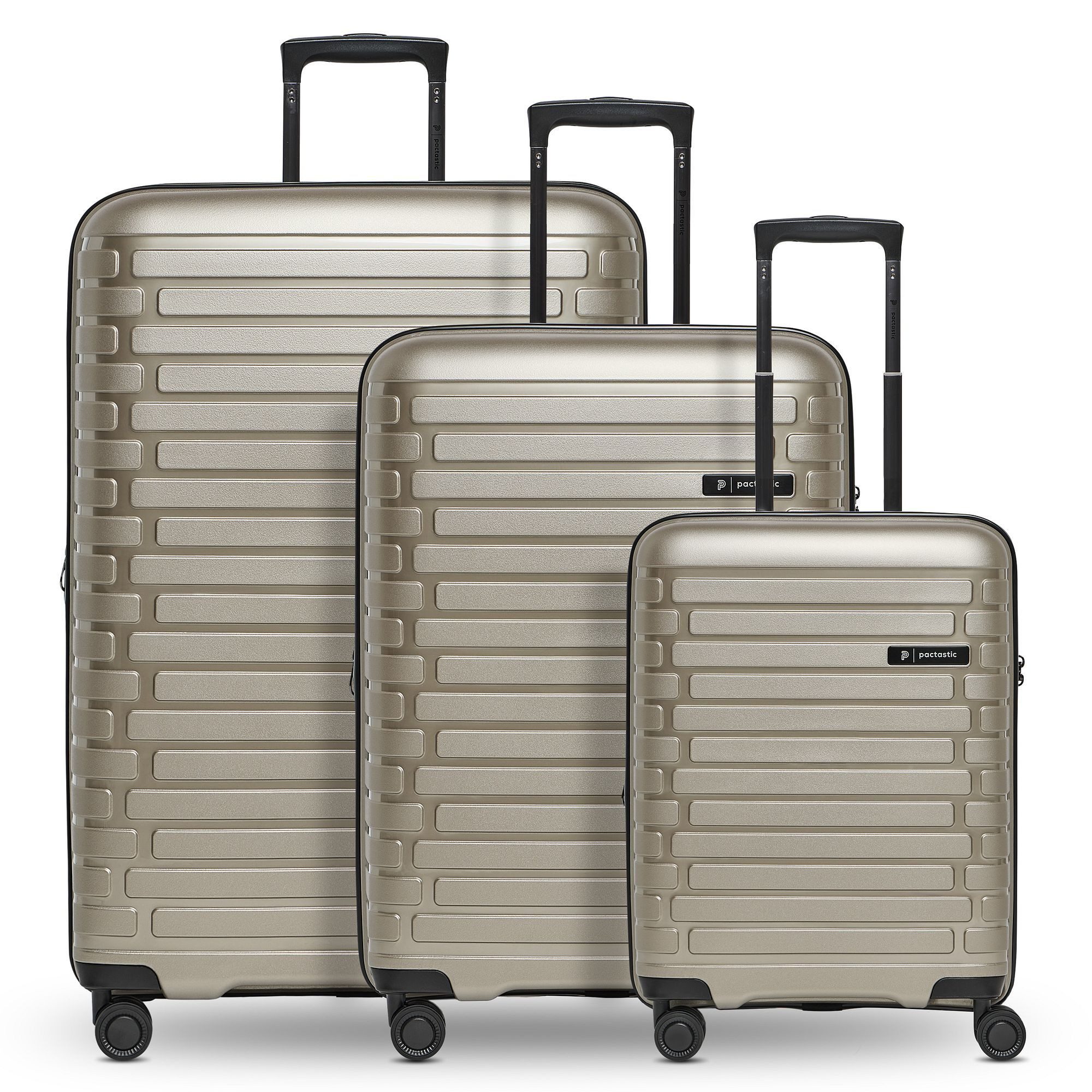 Pactastic Trolleyset Collection 04, 4 Rollen, (3-teilig, 3 tlg), Polypropylen