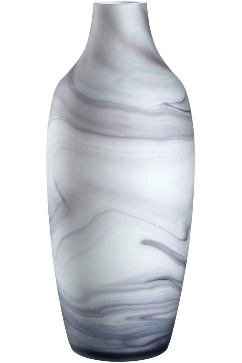 LEONARDO Bodenvase Dekovase POESIA, in Marmoroptik (1 St), aus Glas, handgefertigt, Höhe ca. 40 cm