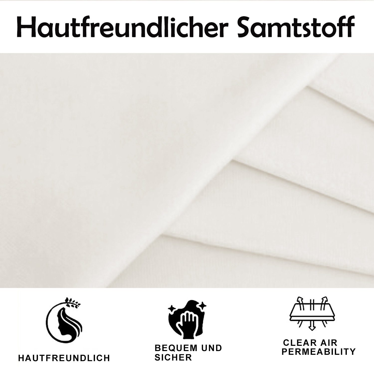 Polsterbett (Doppelbett), mit verstellbarem Kopfteil und LED Beleuchtung, Samt, 140x200cm