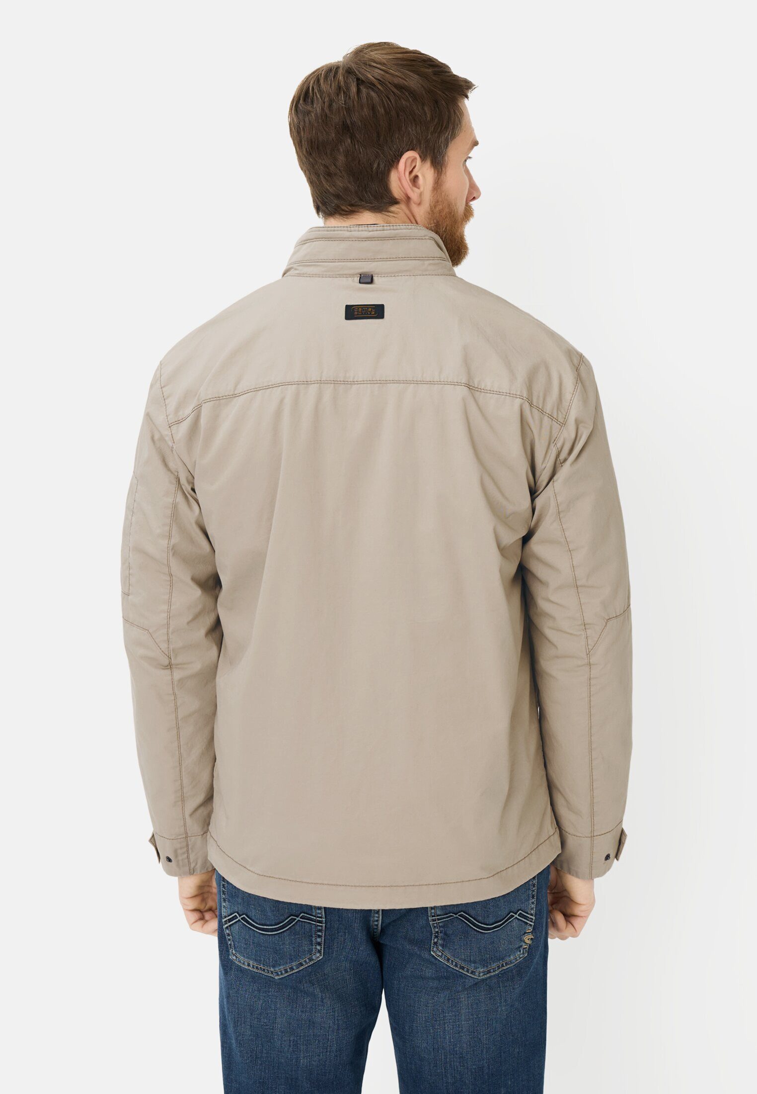 camel active Blouson Blouson mit Stehkragen Langarm Markenlogo