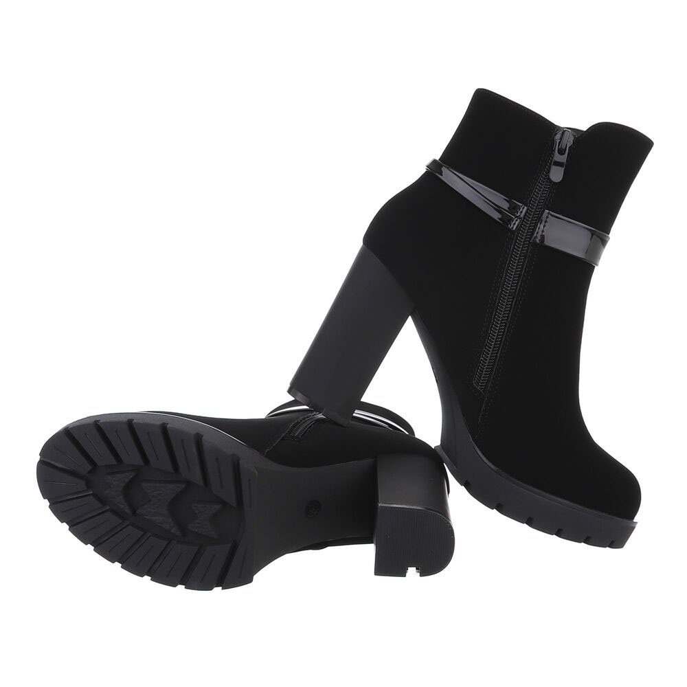 Ital-Design Damen Freizeit High-Heel-Stiefelette (84556966) Blockabsatz Hig günstig online kaufen