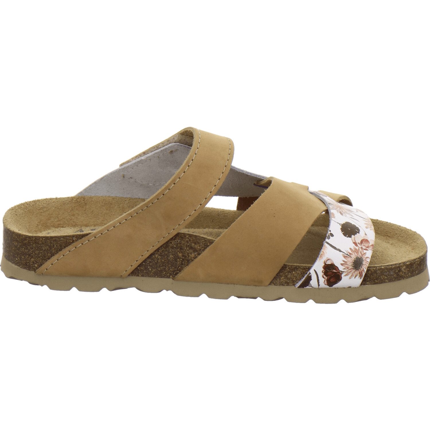 AFS-Schuhe 212075 Kralle Pantolette für Damen mit Fußbett, bequeme Sandalen aus Leder