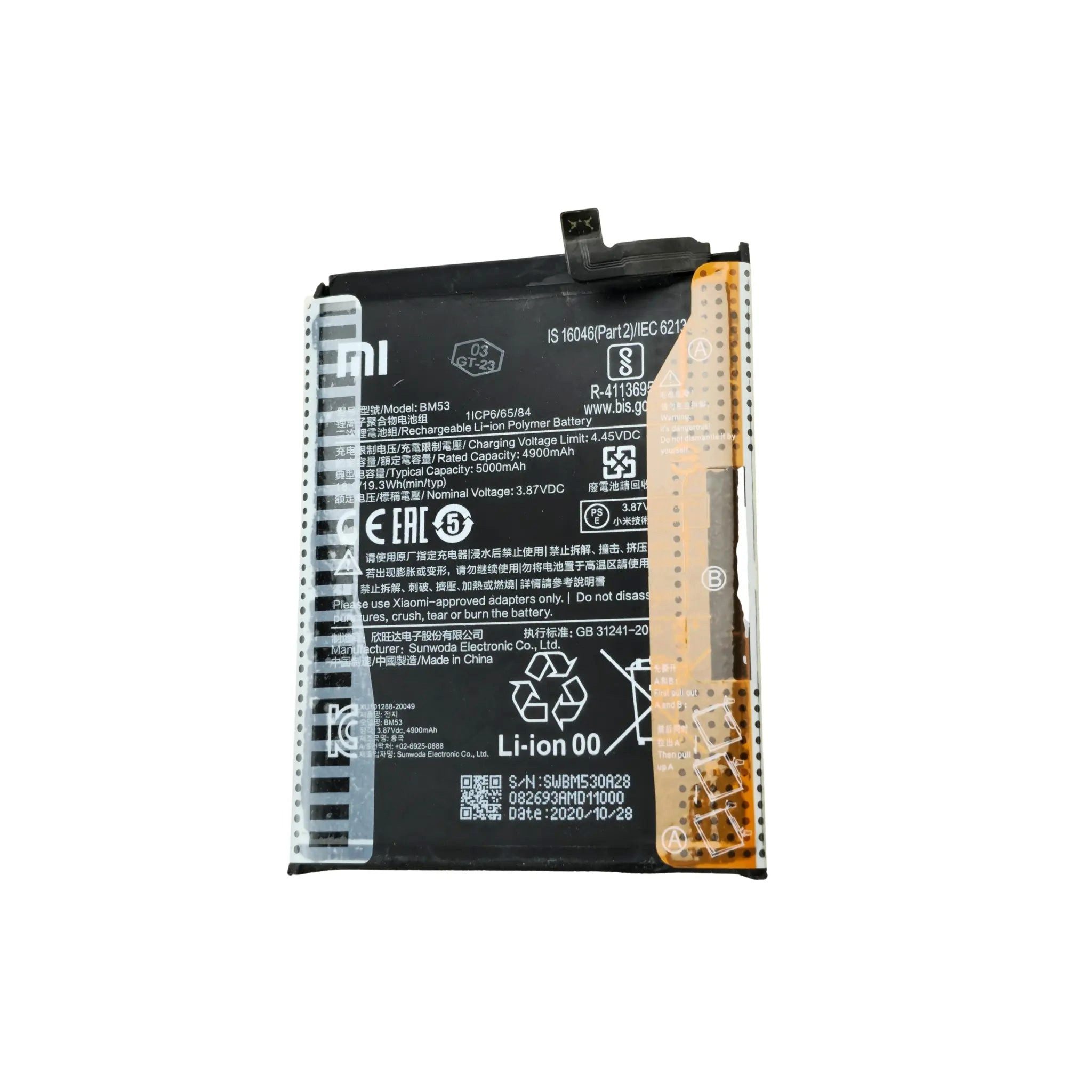 Xiaomi Xiaomi Akku BM53 Li-Ion 3.87 Volt 5000 mAh Handy-Akku