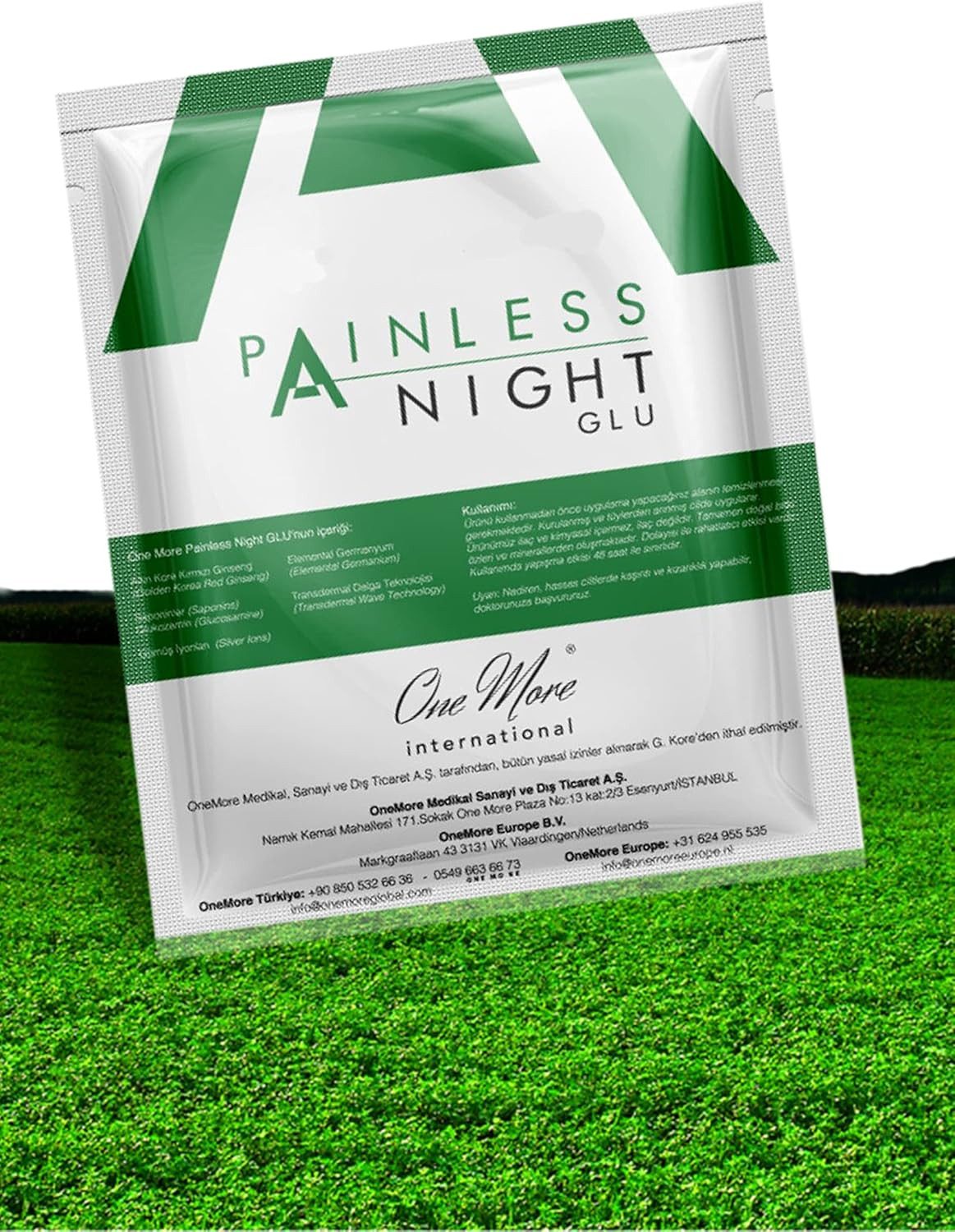 One More International Wärmepflaster Schmerzlinderung mit Koreanischer roter Ginseng- (1 St., 25er Pack), Painless Night Glu