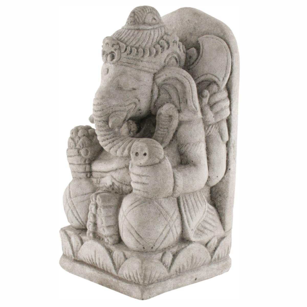 440s Gartenfigur 440s kleiner Ganesha Antiksteinguss H ca. 30 cm, (Stück)