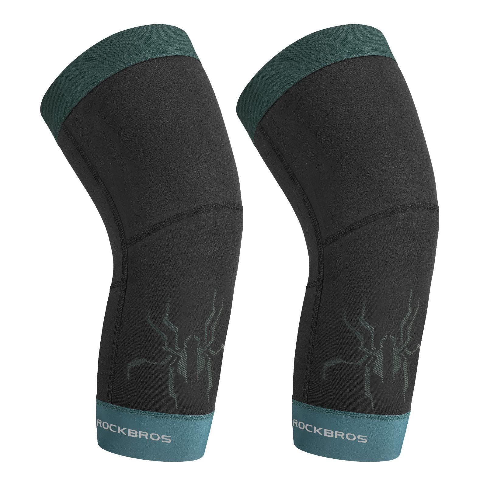 ROCKBROS Гетры Fahrrad Напульсник/Beinlinge Winter (Thermo Armwärmer/Beinwärmer, 1-St., Rutschfest Arm Sleeves und Knieschutz) für Radfahren, Laufen Herren/Damen S-3XL (1 Paar)