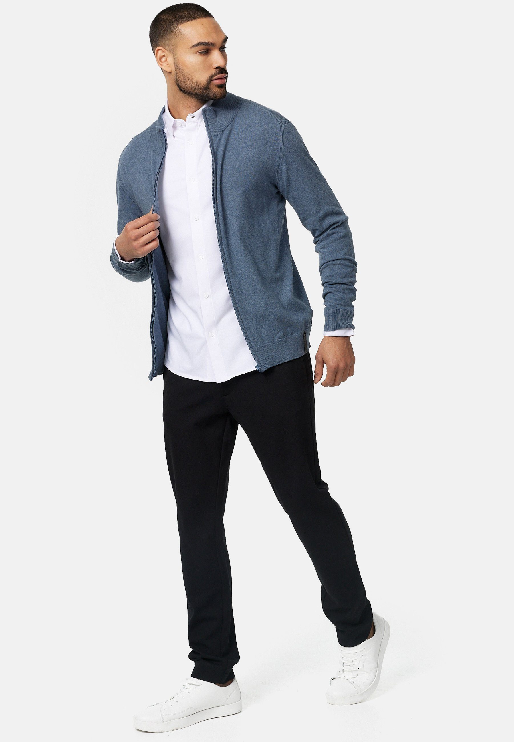 Indicode Strickjacke Herren Lau Herrenstrickjacke