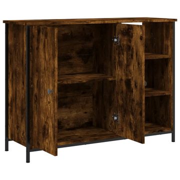 vidaXL Sideboard Sideboard Räuchereiche 100x33x75 cm Spanplatte