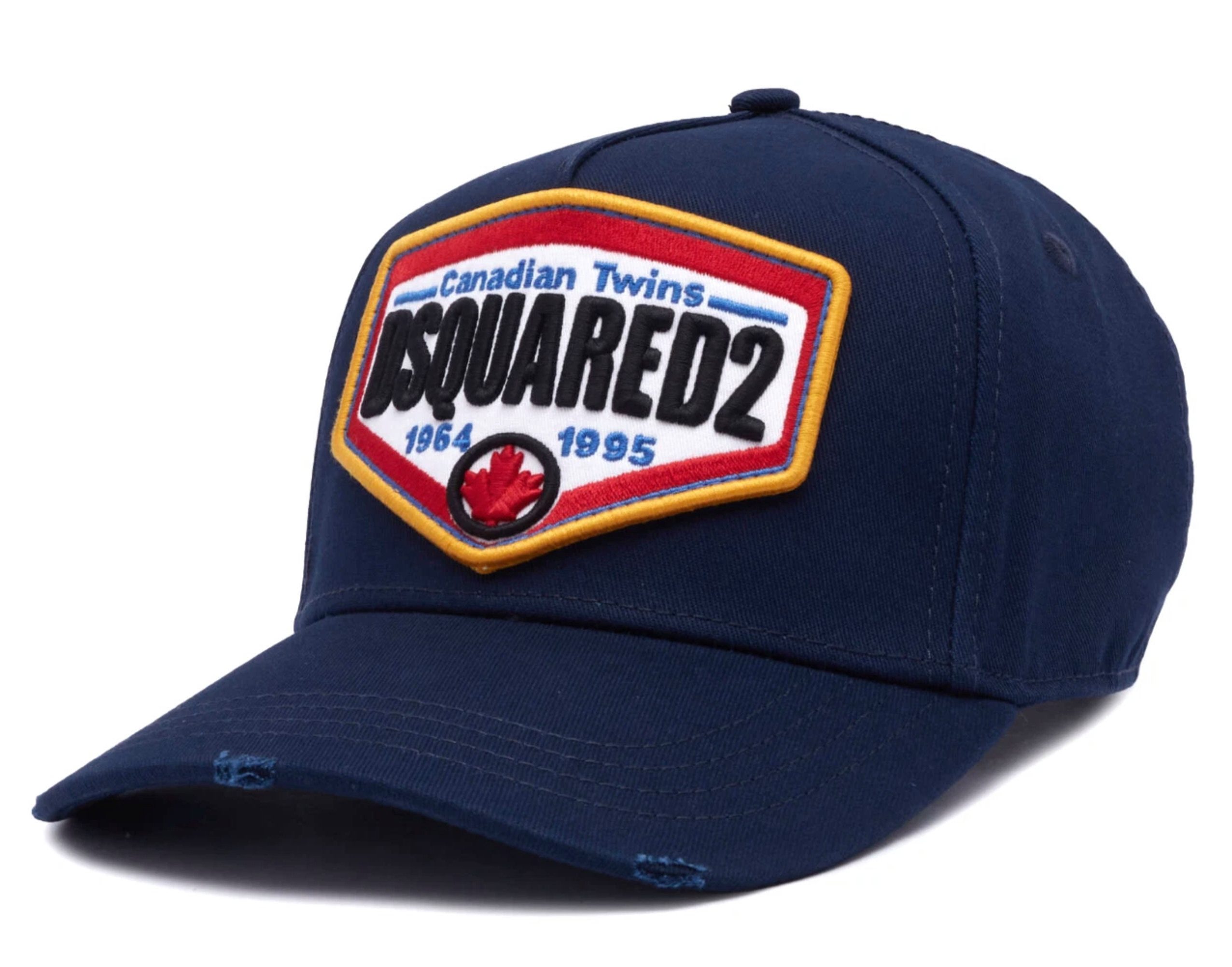 Dsquared2 Baseball Cap Basecap Icon Retro Patch Logo Baseballcap Mütze Markante Logo-Stickereien oder Signature-Patches