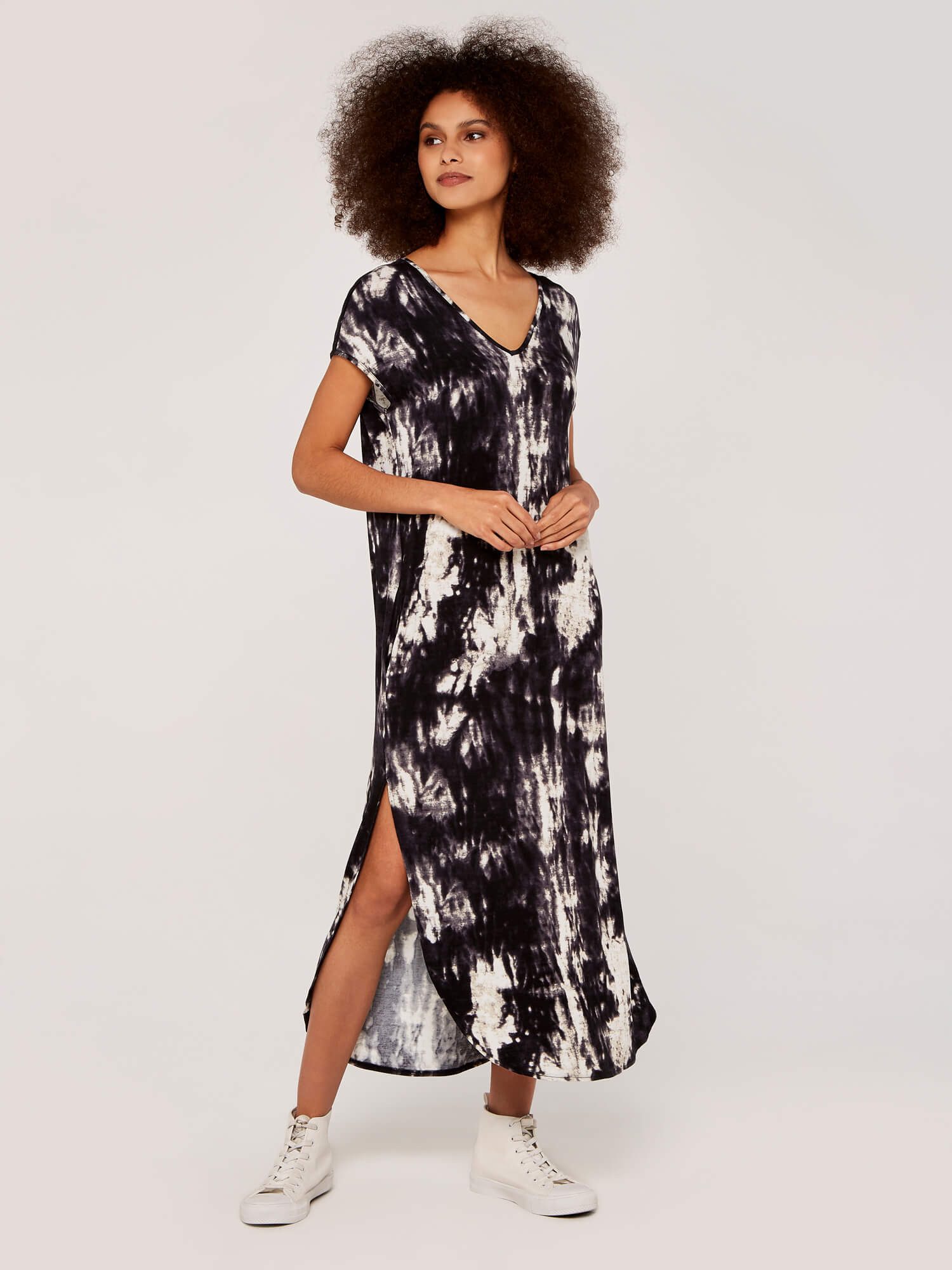 Midikleid Tie-Dye-Jersey-Kleid