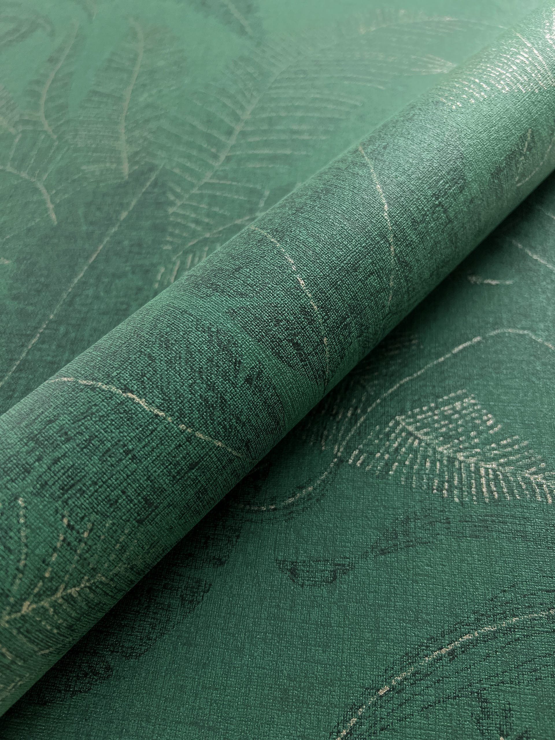 Newroom Vliestapete Niama Dark Green Tapete Mustertapete Dschungel,Pflanzen günstig online kaufen