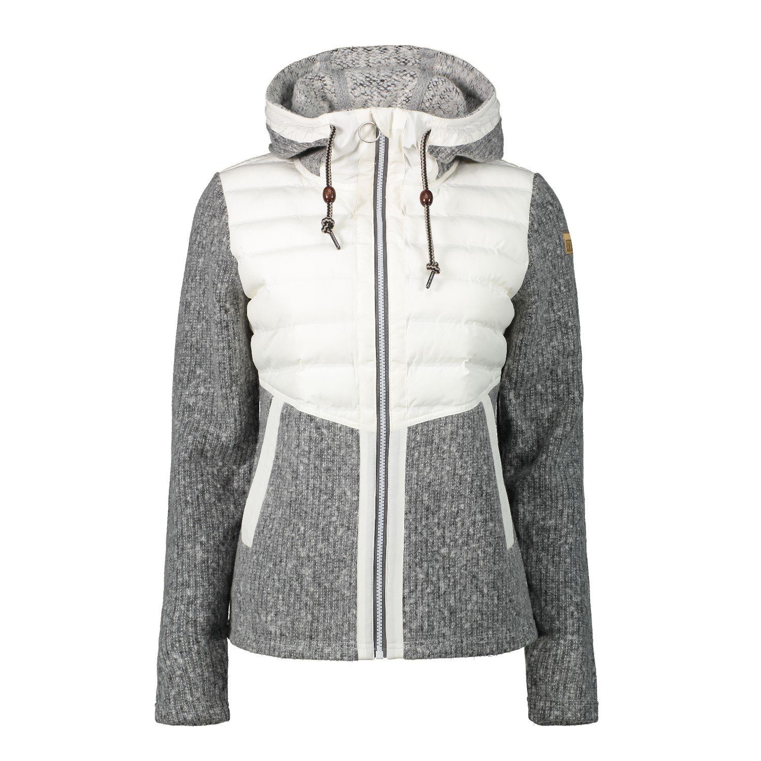 Strickfleecejacke Jacke Kapuze Torstai Warmer Midlayer-Hoodie