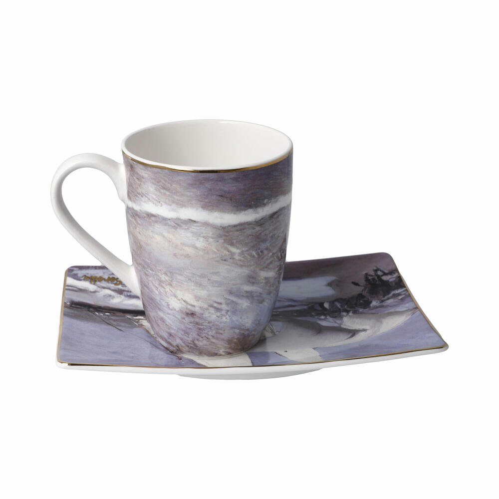 Goebel Tasse Künstlertasse Joaquin Sorolla Schwestern am Strand, Fine Bone China