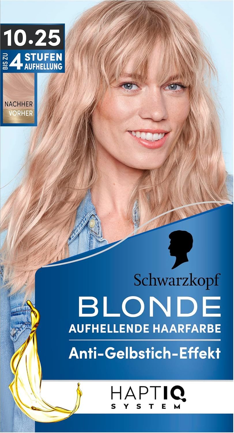 Schwarzkopf Haarfarbe Aufhellende Farbe Helles Erdbeerblond 10.25