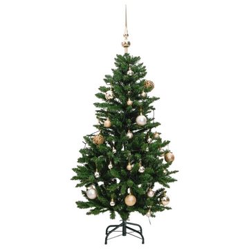 vidaXL LED Baum Künstlicher Weihnachtsbaum Klappbar 150 LEDs & Kugeln 150 cm