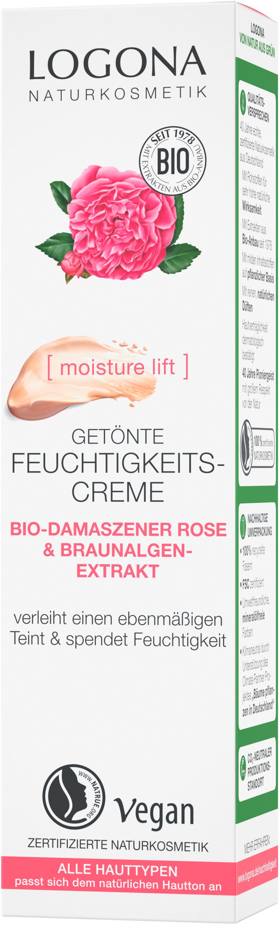 LOGONA Tagescreme »Logona Getönte Feuchtigkeitscreme Rose« online kaufen |  OTTO