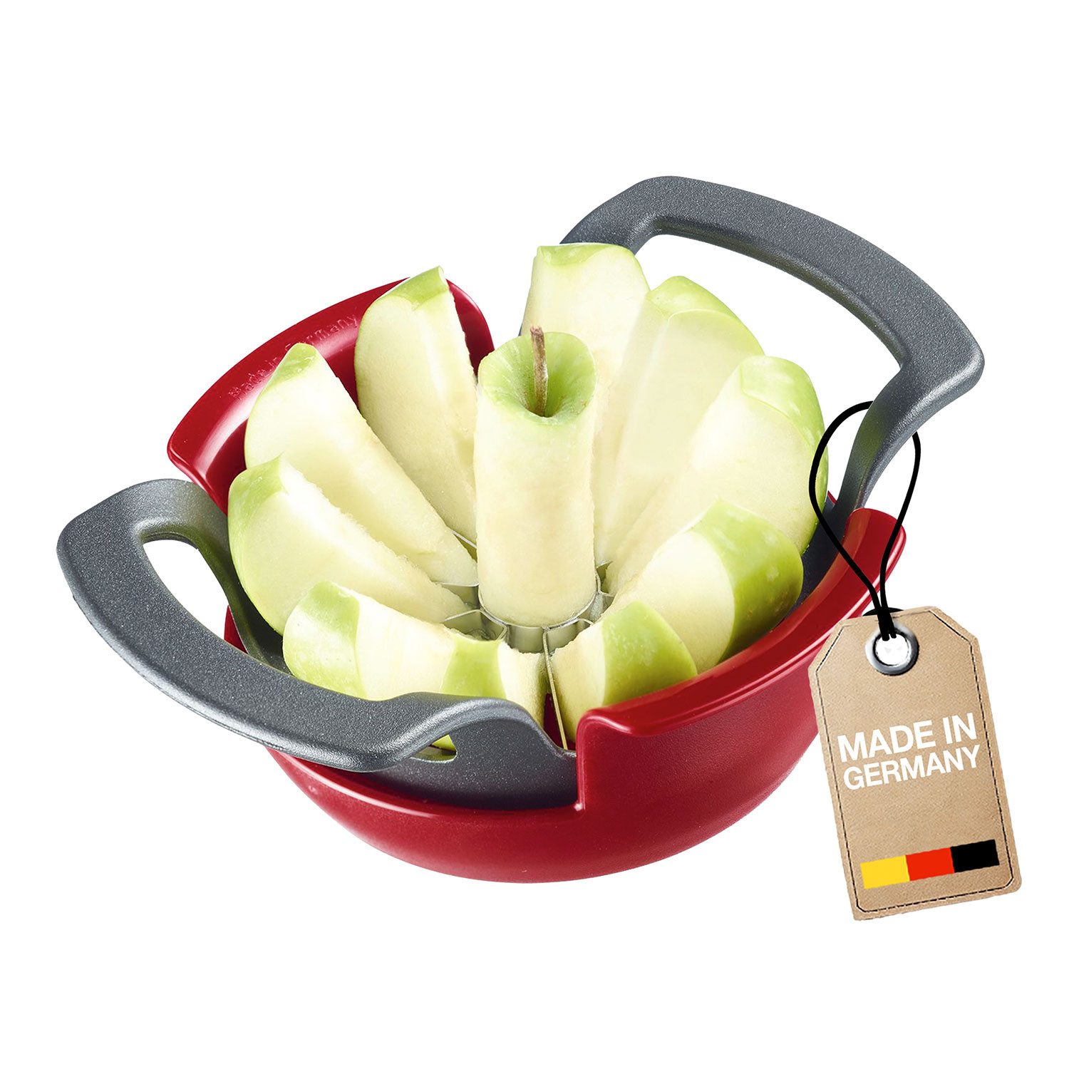 WESTMARK Obstschneider / Apfel- und Birnenteiler mit Schneidteller »Divisorex-Spezial« Black, griffige Haptik