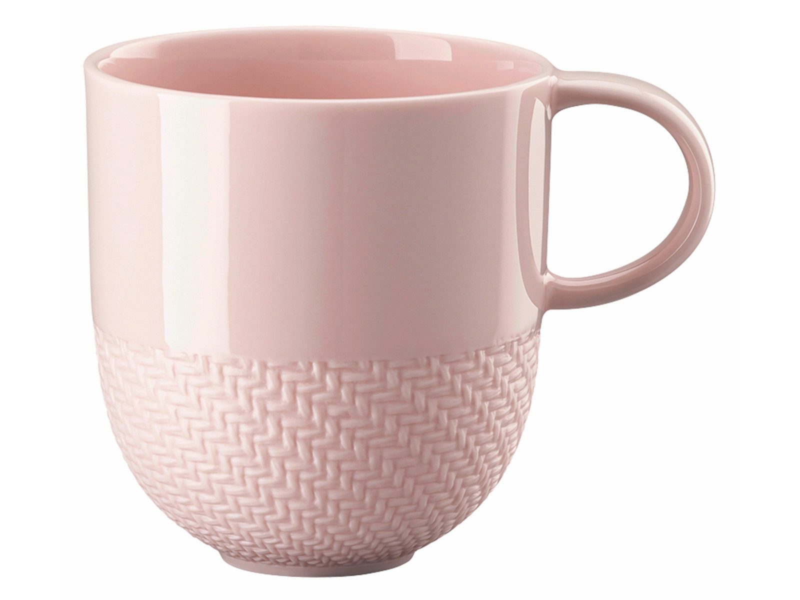 Rosenthal Becher Kumi Rose tone Becher mit Henkel 0,33l, Porzellan