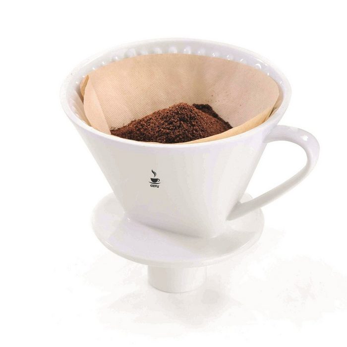 GEFU Kaffeebereiter Porzellan-Kaffeefilter Grösse 4 Sandro