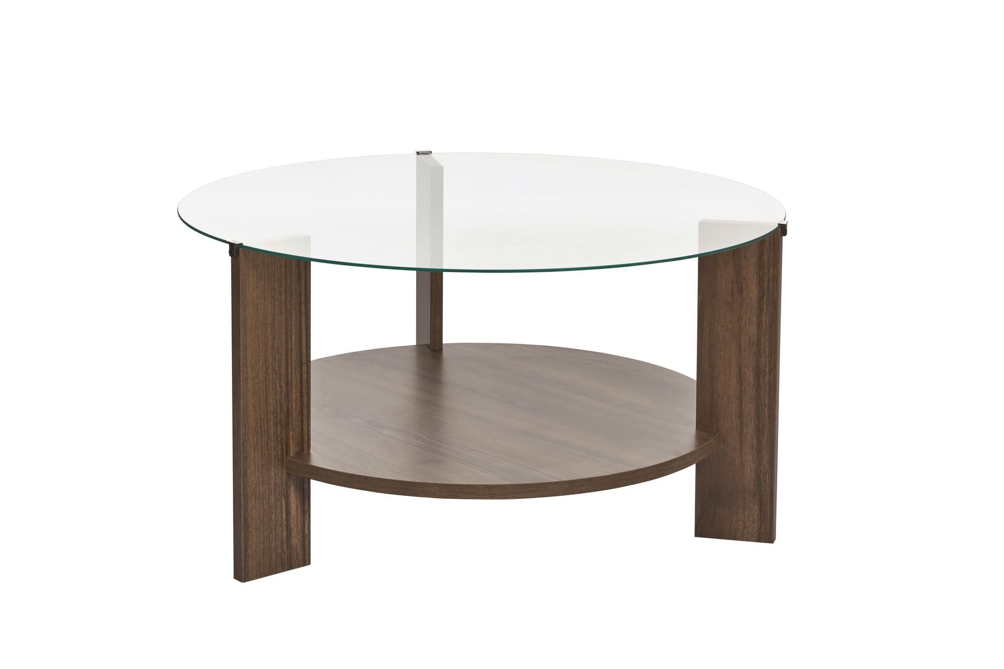 Skye Decor Couchtisch Clara (1 Tisch), Runder Kaffeetisch mit Ablagefläche