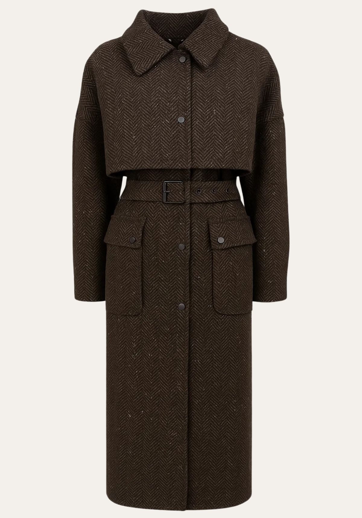 Hollert Wintermantel Mantel Mara - Moderne Linie mit femininer Stärke aus Kaschmirwollmix