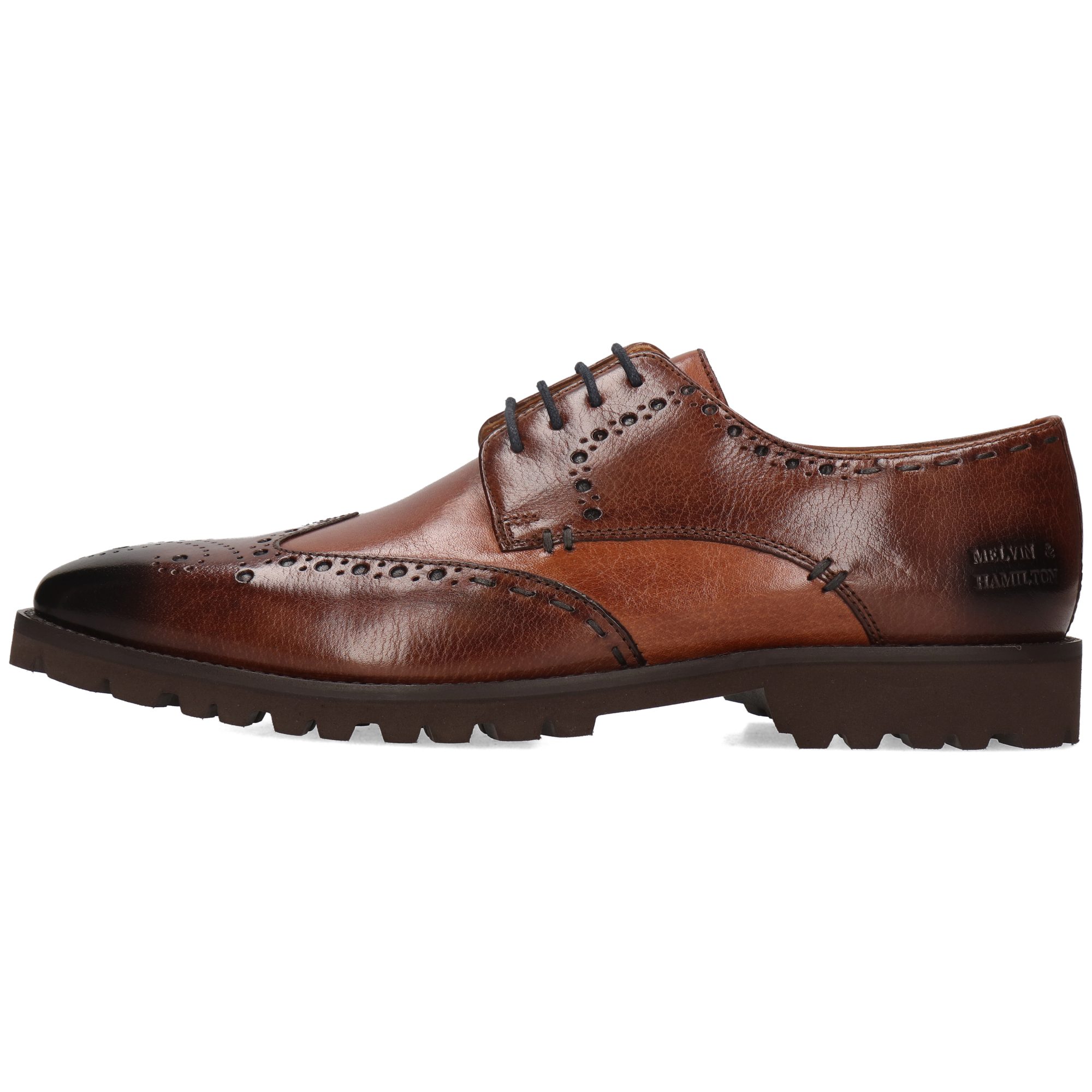 Melvin & Hamilton Emil 10 Leder-Derby Schuhe für Herren Schnürschuh Plateausohlen, Echtes Leder