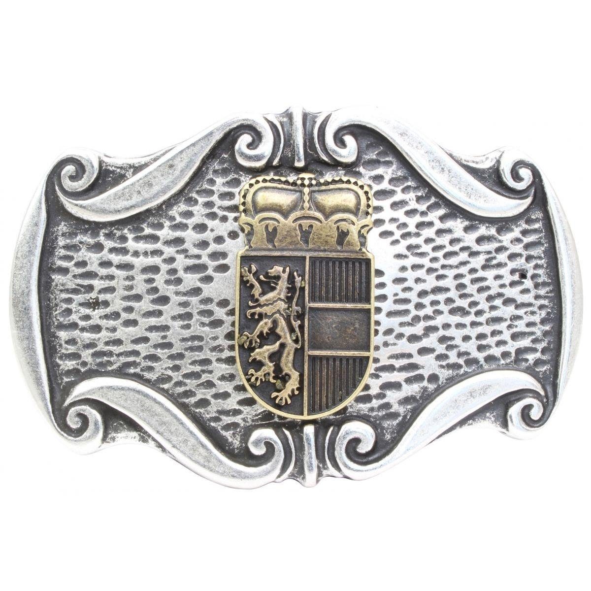 BELTINGER Gürtelschnalle Wappen Salzburg 4,0 cm - Buckle Wechselschließe Gürtelschließe 40mm - bicolor s/g | Gürtelschnallen