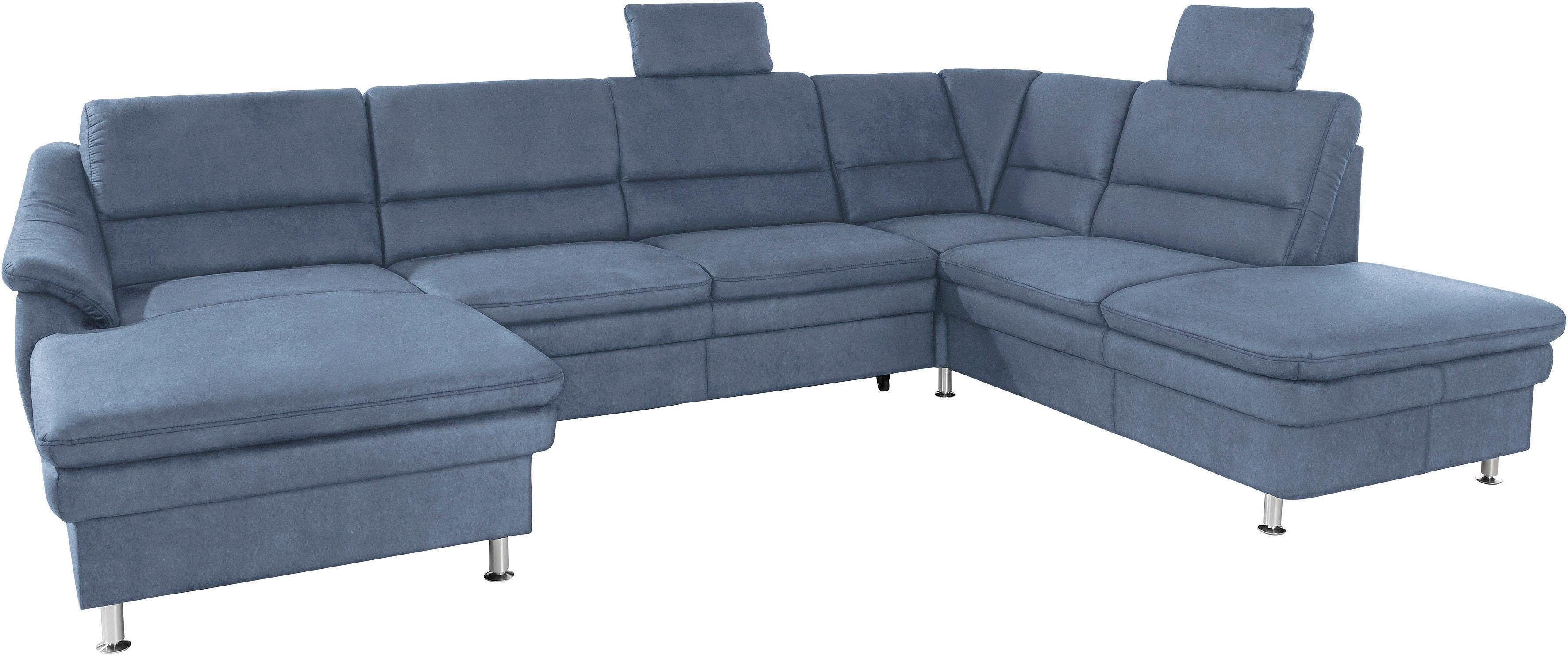 sit&more Wohnlandschaft Cardoso U-Form, mit Federkern und Kopfstützen, mit Schlaffunktion und Relaxfunktion