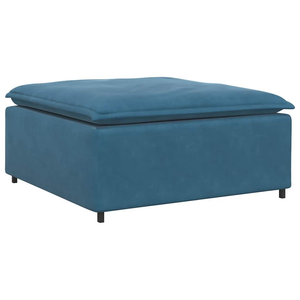 vidaXL Sofaelement Modulares Sofa Fußhocker-Modul Blau günstig online kaufen