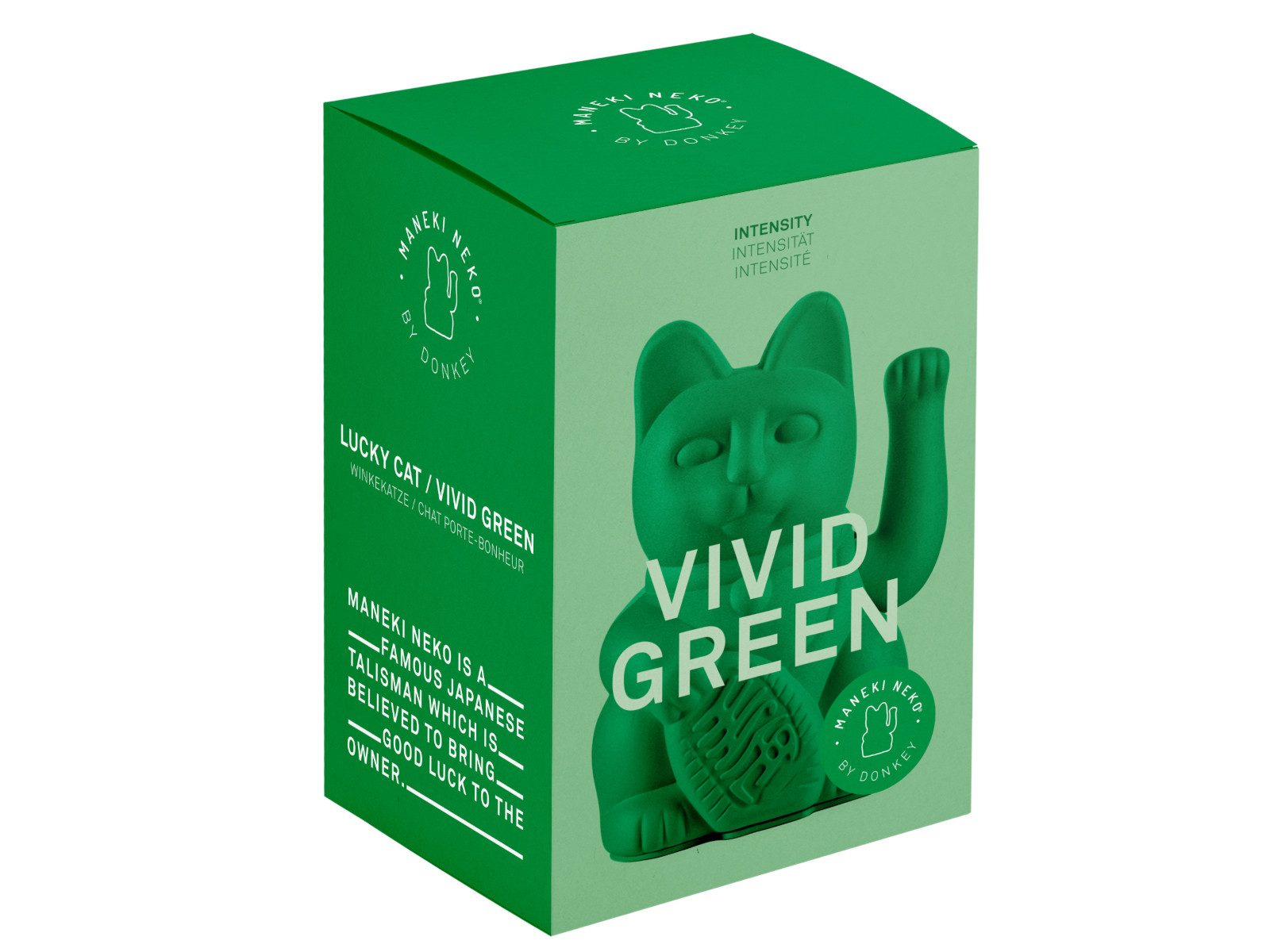 Donkey Products Dekofigur Lucky Cat Classic Winkekatze vivid green 15cm günstig online kaufen